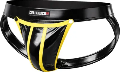 Image de CELLBLOCK 13 Iron Grip Snap Off Jockstrap Yellow - 1x Taille L