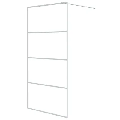 Obrázek produktu pro Sprchová zástěna walk-in bílá 100 x 195 cm čiré ESG sklo