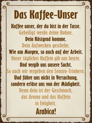 Produktbild von vianmo Holzschild 40x30 cm Kaffee Unser du bist in Tasse Essen Trinken