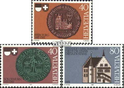 Produktbild von Briefmarken Schweiz 1981 Mi 1203-1205 (kompl.Ausg.) gestempelt Stanser Verkommnis
