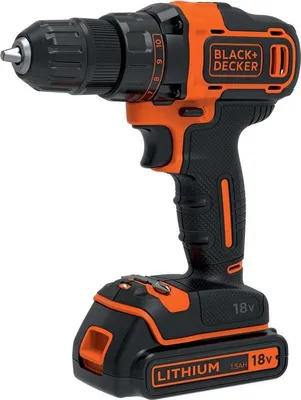 Immagine prodotto di Avvitatore Black+decker 18v bdcdd186b 40nm 2x1,5ah