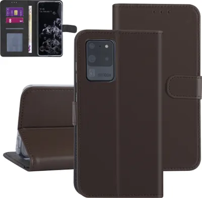 Produktbild von Samsung Galaxy S20 Ultra Brown Book type case - Card holder