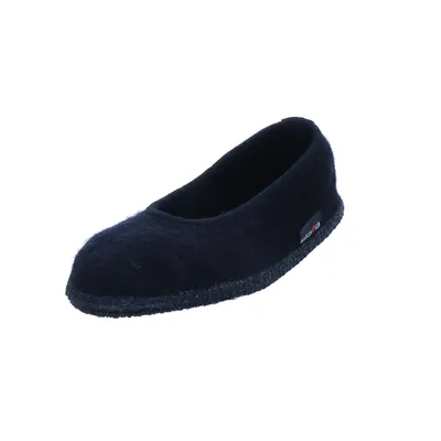 Produktbild von Haflinger Damen Hausschuh Slipper Ballerina Filz Marina 621306, Größe:37 EU, Farbe:Schwarz