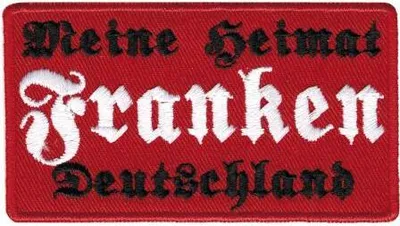 Produktbild von Aufnäher Patches - Franken - 00065 - Gr. ca. 9,5 x 5,5 cm
