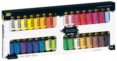 Zdjęcie produktu dla KREUL Acrylfarbe SOLO Goya Acrylic, 20 ml, 32er-Set