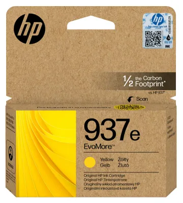 Produktbild von HP 937e EvoMore Gelb Original Druckerpatrone, Hohe (XL-) Ausbeute, Gelb, 1 Stück(e), 1650 Seiten, Einzelpackung