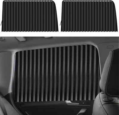 Produktbild von Magnetische Autosonnenschutz UV-Blocker Schwarz - 2er Set
