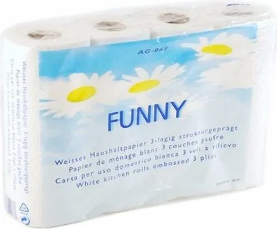 Produktbild von 48x Küchenrollen 3-lagig 50 Blatt Zellstoff extra saugfähig