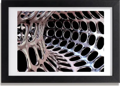Produktbild von Bild 30x20 MDF-Rahmen, Wandkunst Metalltunnel