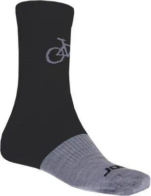 Produktbild von Sensor Tour Merino Socken schwarz grau größe 6-8 (39-42) 16100069-01