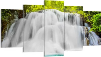Produktbild von Bild auf Leinwand - Leinwandbild - Park natur landschaft - 160x85cm - Wand Bild - Wanddeko - Leinwanddruck - Bilder - Kunstdruck - Wanddekoration - Leinwand bilder - Wandkunst - EA160x85-2511