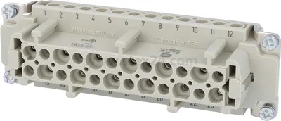 Produktbild von HARTING Han 24E Buchseneinsatz (F) Schraubanschluss, 24-polig+PE 500V, 16A - 1 Stück
