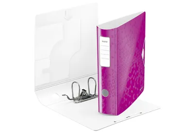 Immagine prodotto di Leitz 1106-00-23 1106 Active WOW Cartella A4 - 82 mm, rosa metallizzato