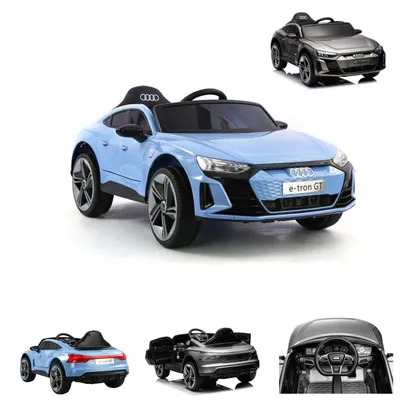 Produktbild von Es-Toys Kinder Elektroauto Audi E-Tron GT, EVA-Reifen, Softstart, Stoßdämpfer blau