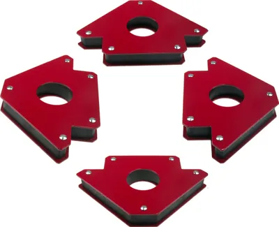 Produktbild von 4 x Schweisser Winkelmagnet Magnetwinkel Schweißwinkel 45 90 135° Schweißhelfer