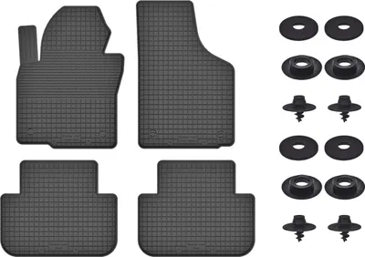 Produktbild von Gummimatten Mit Stoppern Für: Volkswagen Touran I (2004-2010) Schwarz Set