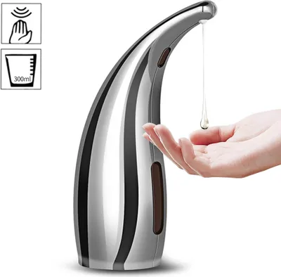 Produktbild von 300 ml automatische seifenspender infrarot hand frei beruehrungslose seifenspender gericht fluessige lotion gel shampoo kammer auto hand seifenspender fuer bad kueche