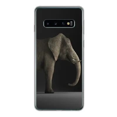 Produktbild von MuchoWow® Handyhülle Schutzhülle Hülle für Samsung Galaxy S10 Elefant - Tiere - Licht Silikon Softcase Handy Hülle - Handytasche