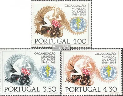 Produktbild von Briefmarken Portugal 1968 Mi 1057-1059 (kompl.Ausg.) postfrisch Weltgesundheitsorganisation WHO