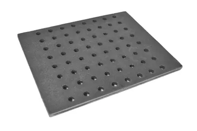 Obrázok produktu pre SEZAM rošt na kachle 29 x 23 cm liatinový liatinový rošt s otvormi krbový rošt štvorcový rošt na popol stolový rošt na kachle rošt na kachle krbový rošt