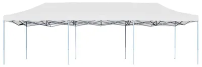Imagen del producto de vidaXL Tienda de campaña plegable para fiestas, 3 x 9 metros, color blanco