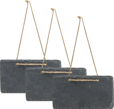 Produktbild von 3x Schiefertafel 17x9cm Kreidetafel Schieferplatte Tafel Memotafel Türschild