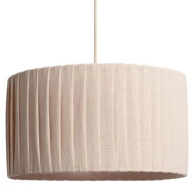 Produktbild von Pendelleuchte aus Leinen Petrina Beige
