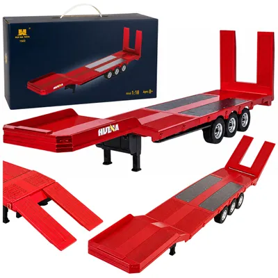 Productafbeelding van Dieplader voor Scania 770s Huina Rood 1:18