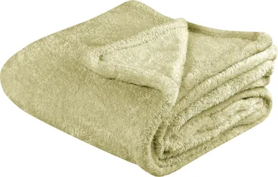 Zdjęcie produktu dla BELIANI Koc zielony pluszowy 125 x 150 cm miękki futrzasty narzuta na łóżko dekoracyjna