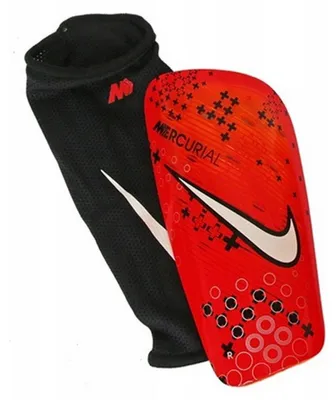 Immagine prodotto di Nike - Parastinchi "Mercurial Lite" PP4237 (L) (nero/rosso)
