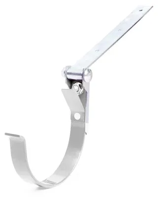 Immagine prodotto di BRYZA Gancio per grondaia in metallo con snodo Ø 125 mm, bianco RAL 9010