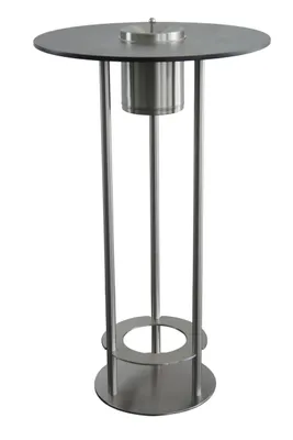 Produktbild von TKG 400100 Rauchertisch Meeting Point Edelstahl mit 6 Liter Behälter