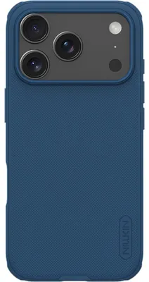 Image de Coque de protection pour iPhone 18 Pro Max / 17 Pro Max, modèle Nillkin Super Frosted Shield Pro, couleur bleu foncé