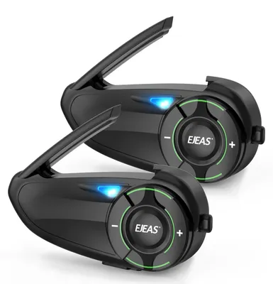 Bluetooth-Headset für Motorradhelme, 2er-Pack, 1000 m Reichweite