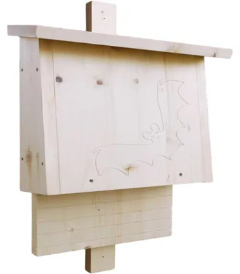 Produktbild von Fledermauskasten fertig montiert