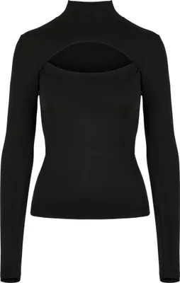 Produktbild von Urban Classics - Oberteil Rollkragen für Damen Langärmlig TN1267 (5XL) (Schwarz)