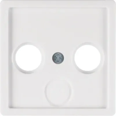 Produktbild von Hager 12036089, Weiß, Kunststoff, Thermoplast, Jede Marke, Gewebetextur, 10 Stück(e)
