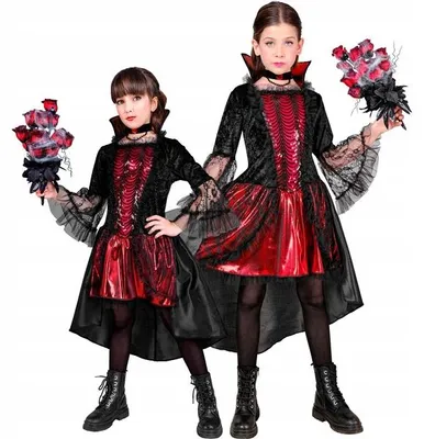 Immagine prodotto di Costume da vampiro nero rosso Halloween, taglia:140