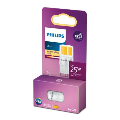 Produktbild von Philips Brenner 25 W G9 x2, 2 W, 25 W, G9, 220 lm, 15000 h, Warmweiß