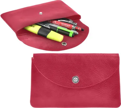 Produktbild von Sonnenleder Stiftetui Leder Schlamper Stifteetui Etui Tasche Hempel rot 801-407-07