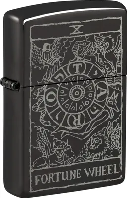 Immagine prodotto di Accendino Zippo Wheel of Fortune High Polish Black Photo Image a benzina