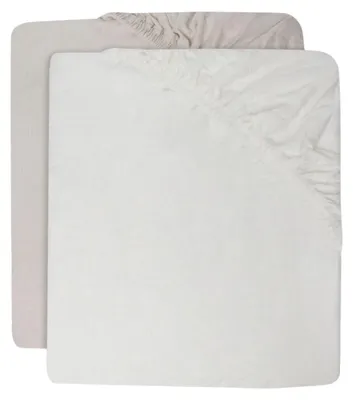 Produktbild von Spannbettlaken Jersey 60x120cm - Ivory/Nougat - 2 Stück
