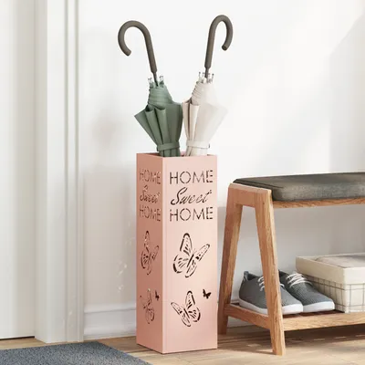 Produktbild von Regenschirmständer Rosa Metall Mittel Dekorative Intarsien, Schirmständer DesignMöbel Neu