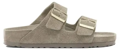 Productafbeelding van Birkenstock grijze sandalen voor dames, gemaakt van suède - maat 38