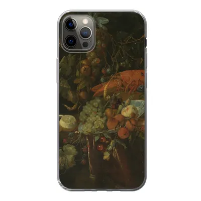 Produktbild von MuchoWow® Handyhülle Schutzhülle Hülle für iPhone 13 Pro Max Stilleben mit Obst und einem Hummer - Gemälde von Jan Davidsz. de Heem Silikon Softcase Handy Hülle - Mobiltelefon