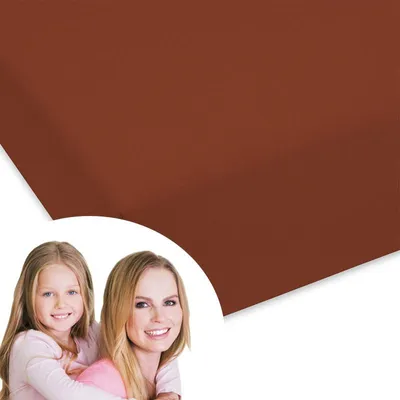 Produktbild von Designpremium Jersey Spannbettlaken Braun 200x220 cm