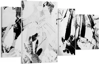 Produktbild von Bild auf Leinwand - Leinwandbild - Abstraktion modern - 120x70cm - Wand Bild - Wanddeko - Leinwanddruck - Bilder - Kunstdruck - Wanddekoration - Leinwand bilder - Wandkunst - DL120x70-3509