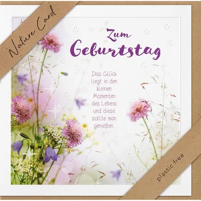 Produktbild von bsb 692003-2 Geburtstagskarte - Natur Card, inkl. Umschlag