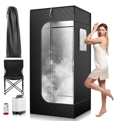Immagine prodotto di Tenda per sauna a vapore - Tenda per sauna - Sauna portatile - Cabina a vapore - Sauna personale - 9 impostazioni di temperatura