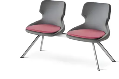 Produktbild von Büroeinrichtung Schwarz Bürostühle 2-Sitzer Arbeitszimmer Foyer Diele Flur
